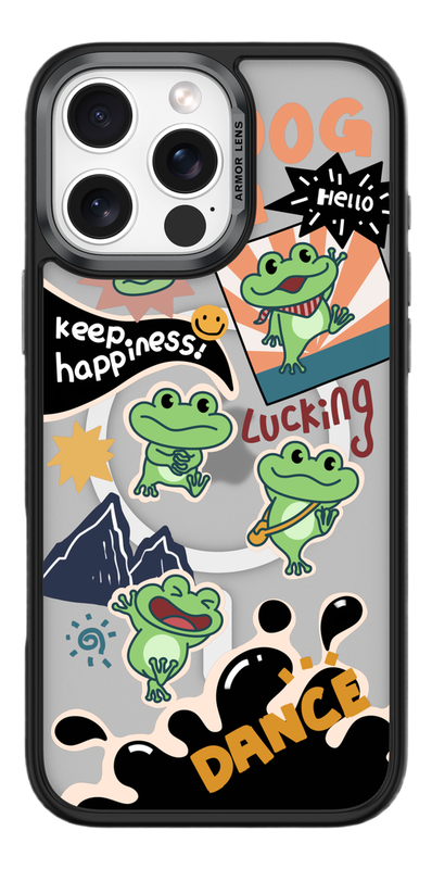Comma Cultural Series Magnetic Phone Case - iPhone 16 Pro Max - Lucky Frog MegaBDM