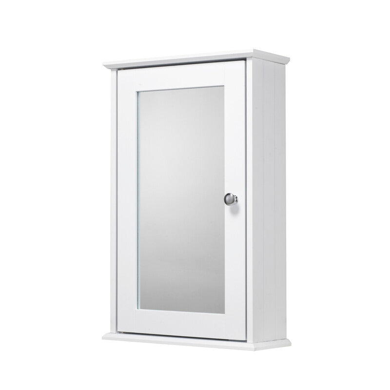 Croydex Malton White Bathroom Mirror Cabinet (53x34x13cm) MegaBDM