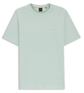 BOSS Cotton Jersey T-Shirt with a Twill Patch - Turquoise/Aqua MegaBDM