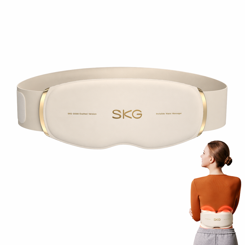 SKG GS500 Lower Back Massager Lower Back Pain Relief Deep Massage 3.0 Red Light Hot Moxibustion Slim and Portable Gift for Lover MegaBDM