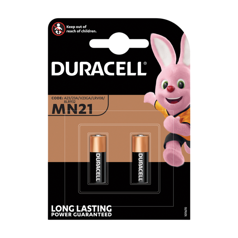 DURACELL MN21 12V Alkaline Batteries - 2 Pack MegaBDM