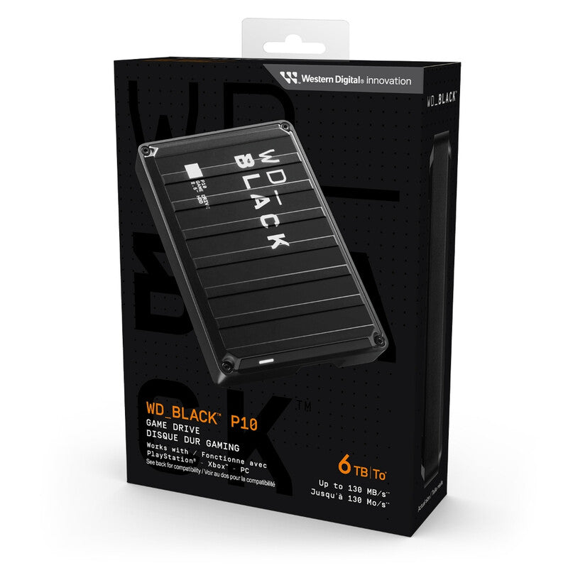 Western Digital WD BLACK P10 Game Drive 6TB – Black MegaBDM