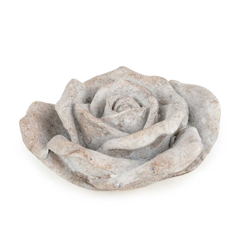 Candlelight Ornament Rose Washed Grey D:17.5cm MegaBDM