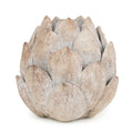 Candlelight Ornament Flower Washed Grey H:10.5cm MegaBDM