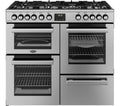 Belling Cookcentre 100DF 100cm Dual Fuel Range Cooker - Stainless Steel & Chrome MegaBDM
