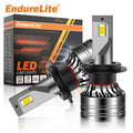 EndureLite 9012 Light Bulbs, Brighter 6000K Cool White 9012/HIR2 LED Fog Bulbs with Fan, 1:1 Halogen Mini Size, Off-Road Lights with Plug N Play, Pack of 2 MegaBDM