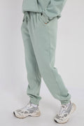 Third Avenue High Rise Relaxed Fleece Joggers - Mineral Green MegaBDM