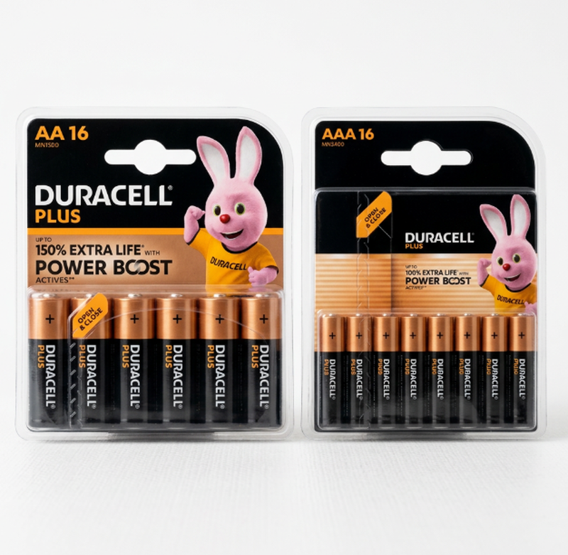 Duracell Everyday AA & AAA Family Pack – AA 16 Pack + AAA 16 Pack MegaBDM