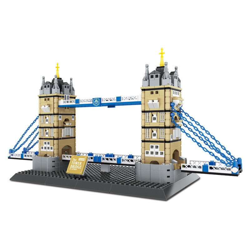 WANGE Tower Bridge-London,England 969 Pcs Building Blocks Set for Hobby Builders