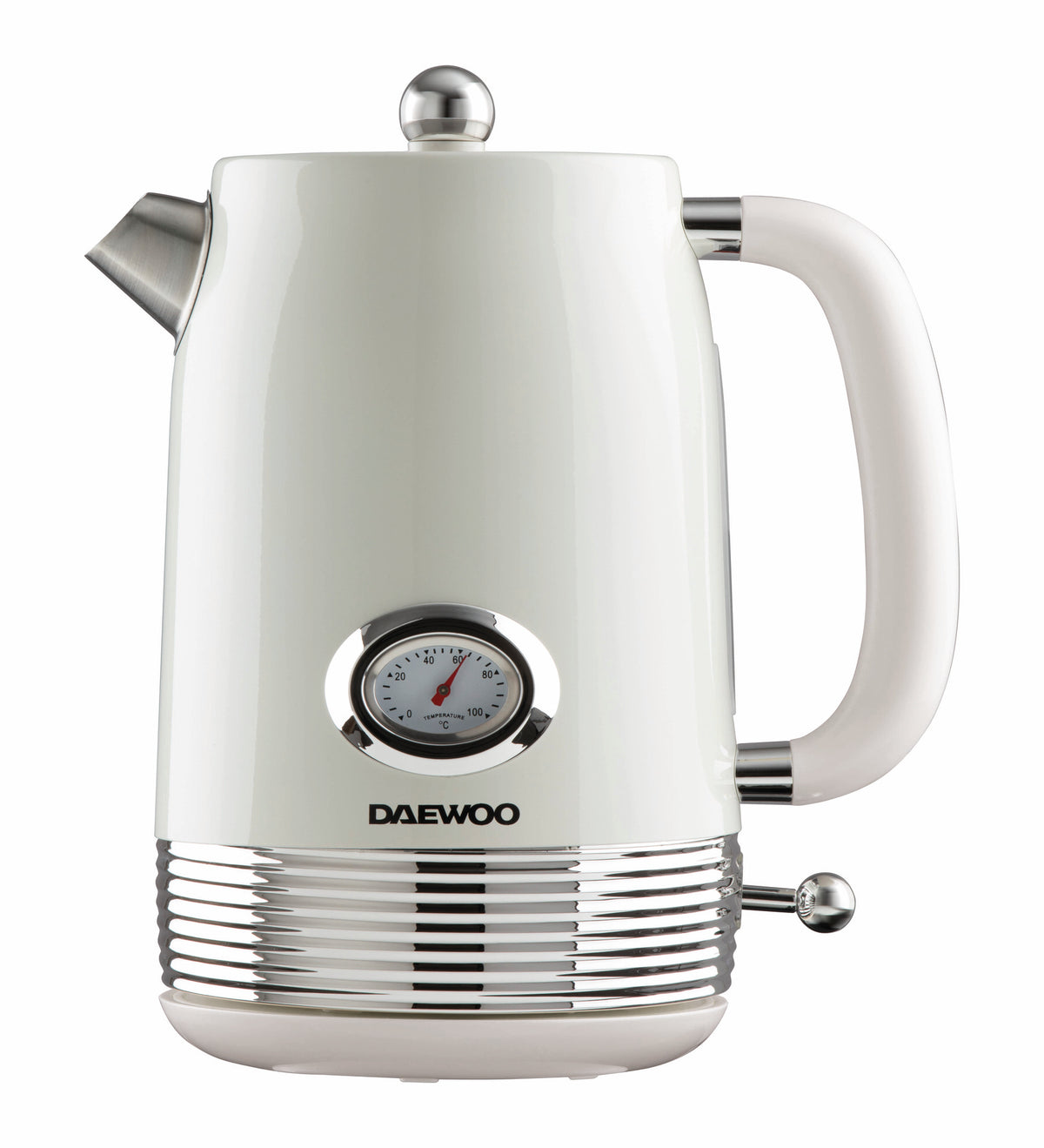 DAEWOO Denver Retro Kettle - 1.5 L, Rapid Boil, Buttermilk (Cream) - SDA2745GE MegaBDM