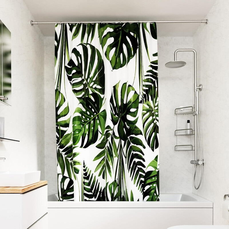 Croydex Shower Curtain Botanical Proseal® Green 180x180cm MegaBDM