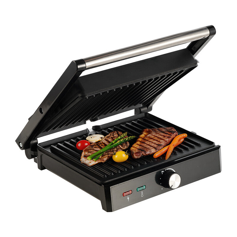 ochama Multifunction Contact Grill 2000W, Electric Health Grill, Steak Grill Sandwich Maker Panini Press, Double-Sided Heating for Home, Food-Grade Non-Stick Coating, 28×22cm Large Plates MegaBDM