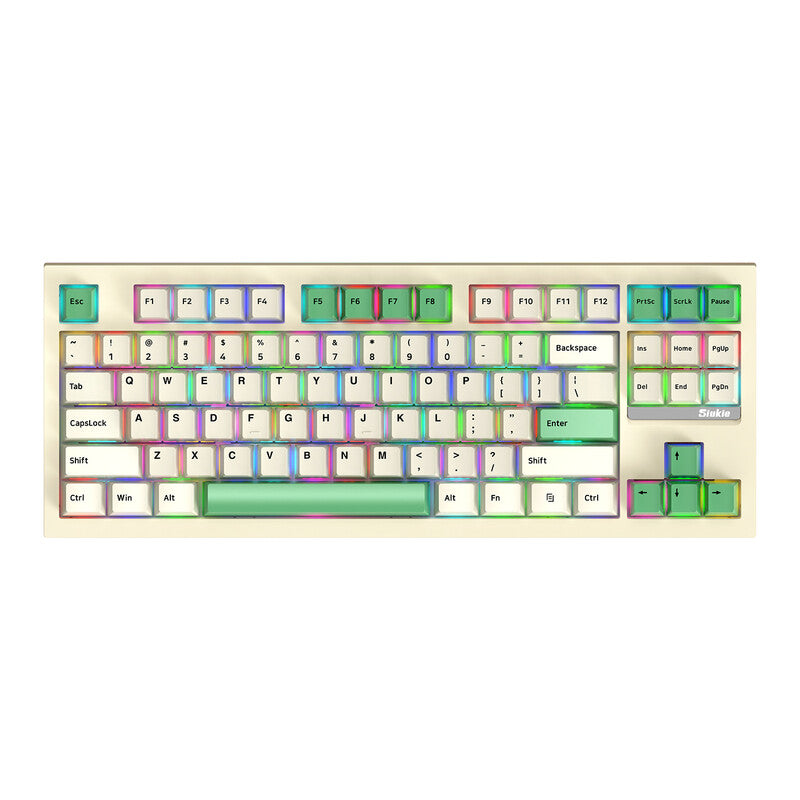 Siukie PL87W 87Keys Detachable Switch 3MODE RGB Mechanical Keyboard MegaBDM