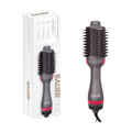 Bauer Hot Air Blow Dry Brush. 1200W Ionic Oval Volumiser, Fast Styling for Medium to Long Hair, Hair Dryer Brush, Grey MegaBDM