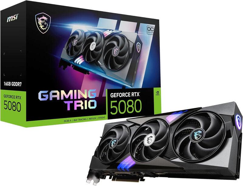MSI GeForce RTX 5080 16G GAMING TRIO OC Graphics Card MegaBDM