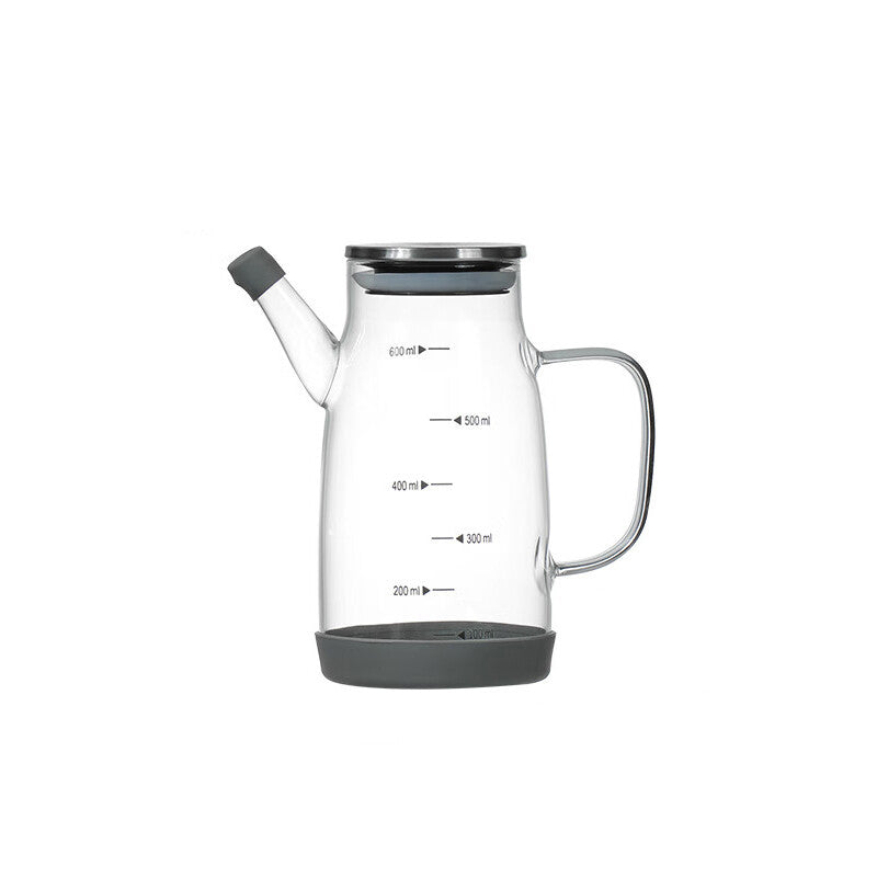 BJ 600ml Transparent High Borosilicate Glass Oil Pot MegaBDM