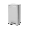 JOYFURNOS 30L Kitchen Rubbish Bin with Soft-Close Lid and Inner Bucket, Silver MegaBDM