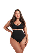 Feelingirl Seamless High-Waist Tummy Control Instant Smooth Shaped Low Rise Underwear Knickers for Women XS/S Black, Couple Gift Perfect Gift MegaBDM