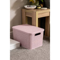 Strata Urban Storage Basket & Lid 24L Blush Pink MegaBDM
