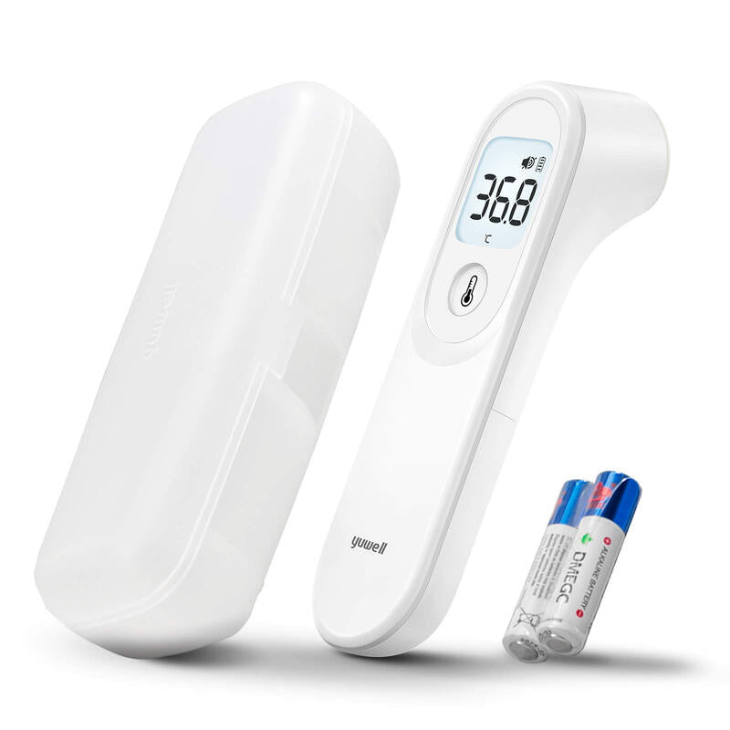 yuwell Forehead Thermometer for Adults and Kids | Medical Grade, No Touch Digital Thermometer, Baby Friendly | 1s Measurement, High Temperature Alert, Large Display, Mute Mode (YT-1) MegaBDM