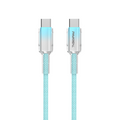 PAVAREAL Q51CTC 100W ultra fast charging data cable supports iPhone series phones in green 1 meter MegaBDM