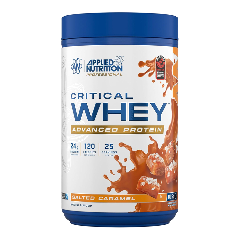 Applied Nutrition Critical Whey Protein Salted Caramel Protein Nutrition Powder Flavour - 825g MegaBDM