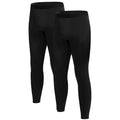 BAMBOO COOL Men's Lightweight Thermal Underwear Bottoms Fleece Lined Long Johns for Men Base Layer Pants for Cold Weather M (2Pack) MegaBDM
