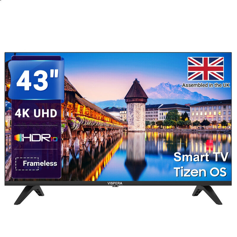 VISPERA 43" Direct LED 4K HDR Smart Tizen OS TV- TI43ULTRA (Dolby Audio) MegaBDM