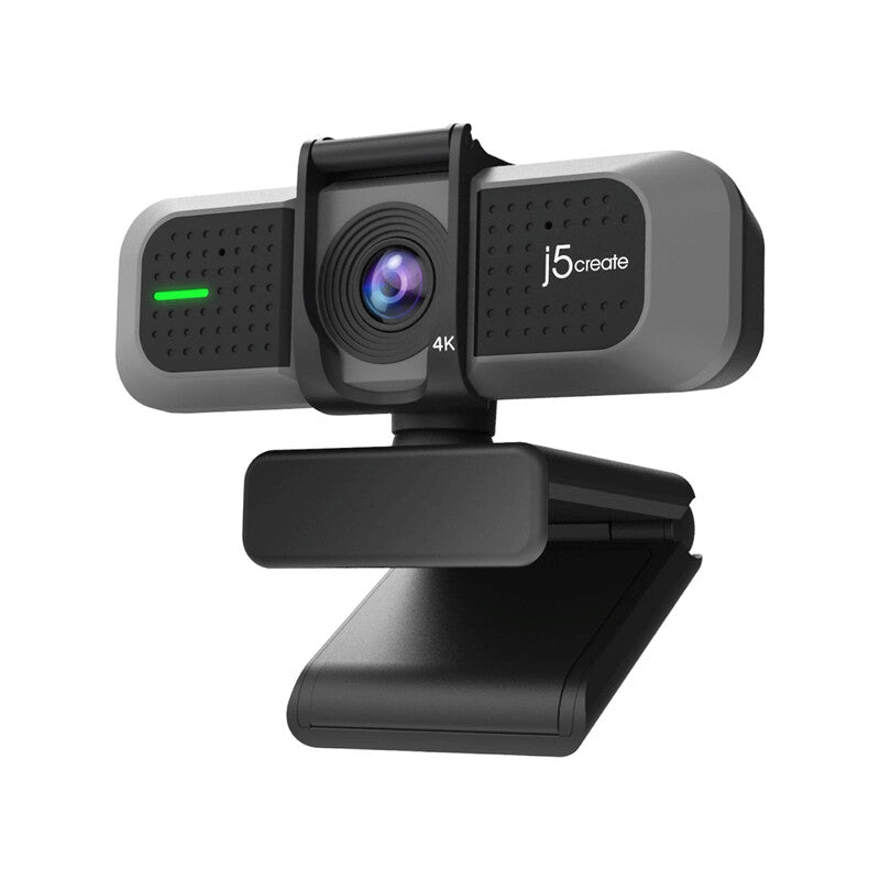 j5create JVU430 USB 4K Ultra HD Webcam,Video Capture Resolution, Black and Silver MegaBDM
