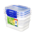 Sistema Klip It Plus Rectangular Food Storage Containers, 1l, Set of 3 MegaBDM