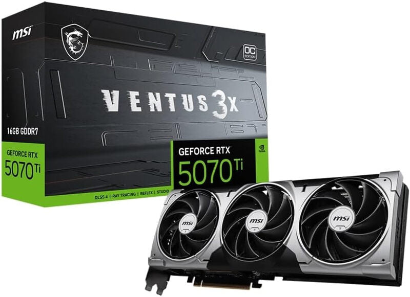 MSI GeForce RTX 5070 Ti 16G VENTUS 3X OC Graphics Card MegaBDM