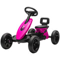 370-397V00PK AIYAPLAY Pedal Go Kart for Kids, Children Ride-On Race Car with Silent EVA Tyres, for 2-5 Years, Pink MegaBDM