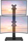 Dual Monitor Stand - Freestanding Arm for 13-32 Inch Monitors, VESA 75x75/100x100mm, Up to 15KG, 360° Rotation, Height Adjustable MegaBDM