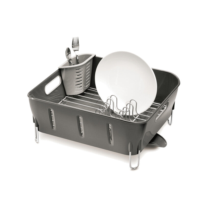 Simplehuman Compact Dishrack, Grey Plastic MegaBDM