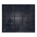 Haier HAVG6BF4TBPB Series 4 60cm Gas on Glass Hob with Preci Flame - Black MegaBDM