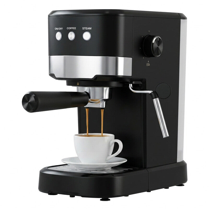 ochama Semi‑Automatic Pressure Espresso Machine, 15Bar Espresso Extraction, Powerful Steam Milk Frother, Cup‑Warming Function, 1.2L Large‑Capacity Water Tank MegaBDM