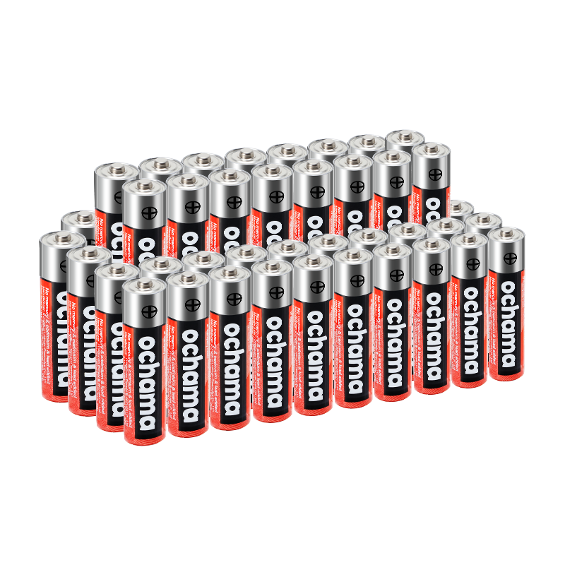 Ochama AAA Batteries, 40 Pieces, Alkaline, Mercury-Free, Eco-Friendly, For Blood Pressure Monitor/Glucose Meter/Fingerprint Lock/Remote Control/Digital Scale/Toys MegaBDM