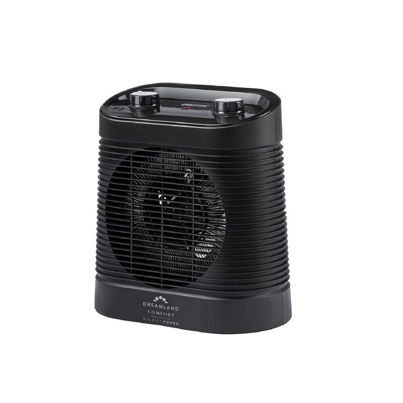 Dreamland Silent Power Comfort Fan Heater – Ceramic Technology, 2000W, Silence System, Digital Control – Grey MegaBDM