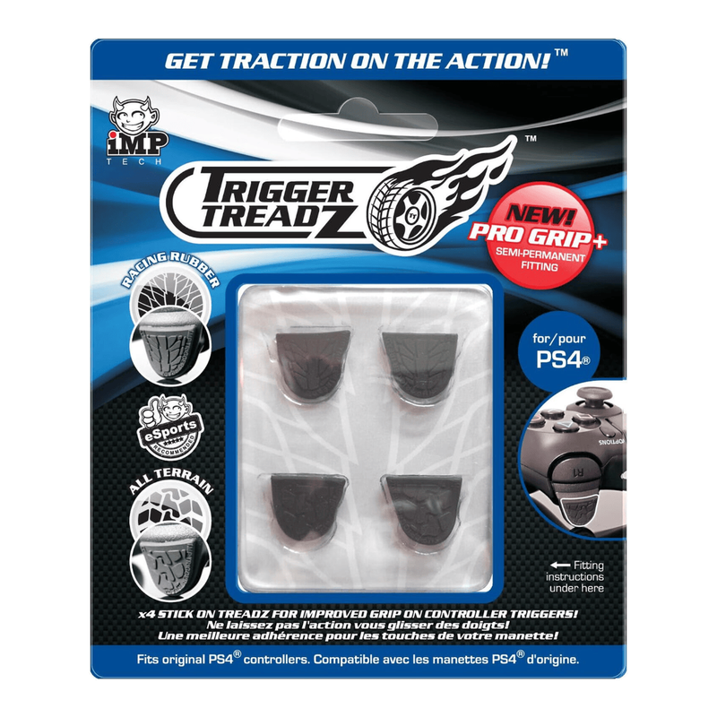 iMP - Trigger Treadz - Trigger Grips - Pro Grip (4pcs) - Black (PS4) MegaBDM