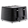DAEWOO Argyle 4 Slice Toaster, Wide Slots, Black - SDA1863GE MegaBDM