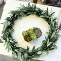 Wei's moment 2Pcs 6.5Ft Artificial Eucalyptus Garland with Willow Leaves Fake Hanging Greenery Vines Table Runner Garland for Wedding Backdrop Arch Wall Decor MegaBDM