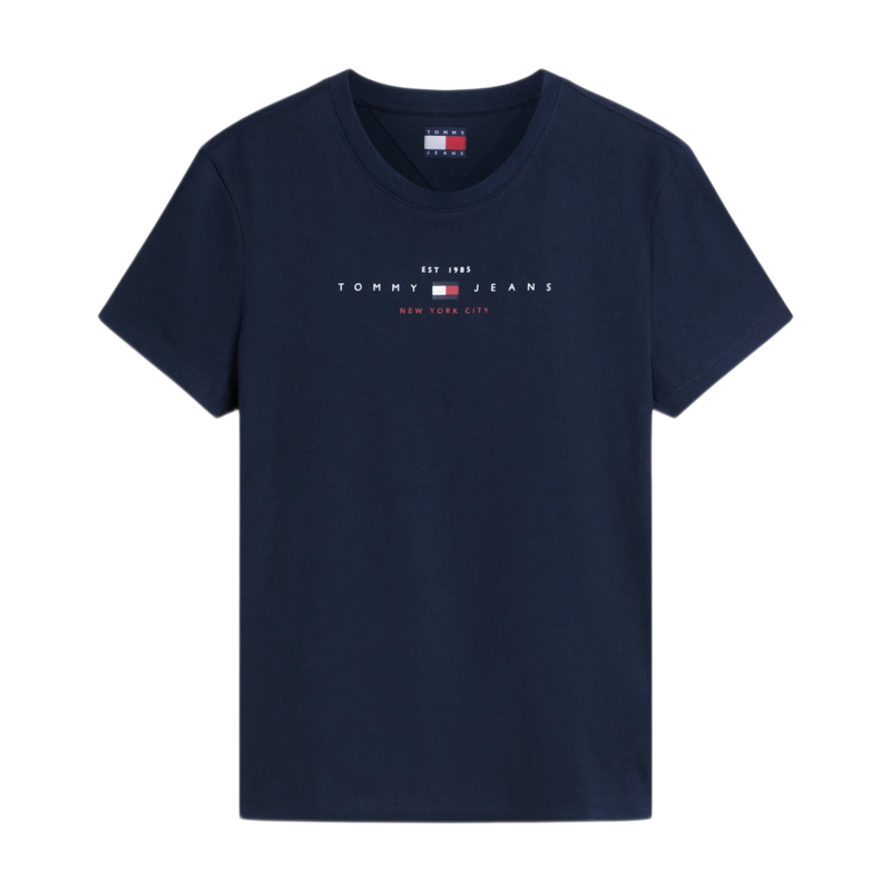 Tommy Hilfiger Jeans Women Logo Lightweight T-Shirt - Dark Night Navy MegaBDM