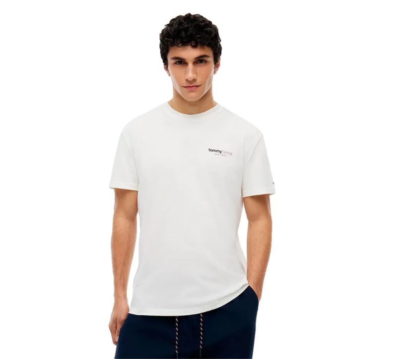Tommy Hilfiger Jeans Short Sleeve T-Shirt - Ancient White MegaBDM