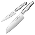 SHI BA ZI ZUO Multifunctional Fruit Knife Set (Chef's Knife + Paring Knife), Home Kitchen Knife Set MegaBDM