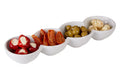 Maison by Premier Versatile 4 Section Snack Dish, Premium Porcelain Snack Dish, Practical Snack Tray For Kids Parties MegaBDM