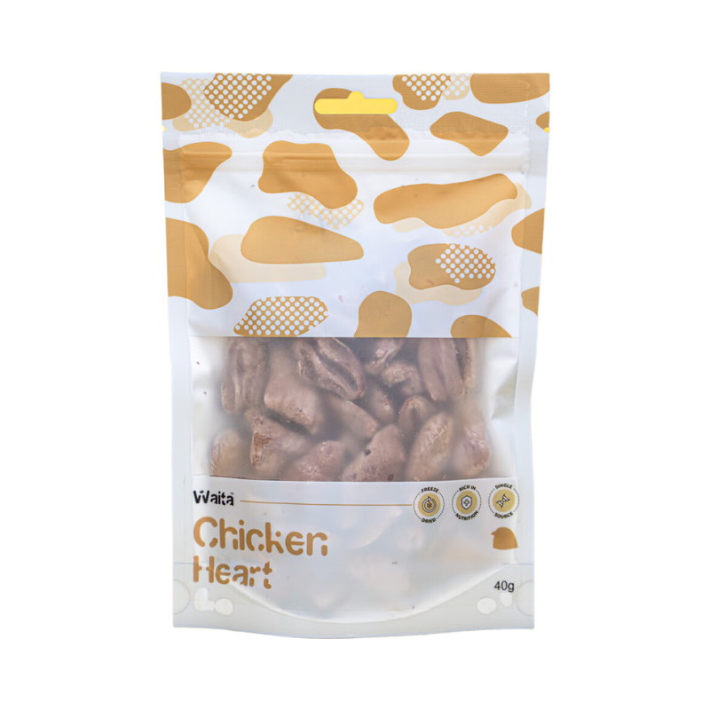 Waita Freeze Dried Chicken Heart 40g MegaBDM