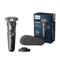 Philips Shaver 5000 SkinIQ with Travel Case, Steel Precision Blades, Power Adapt Sensor, 360°Flex Heads, Easy Cleaning, S5887/35 MegaBDM