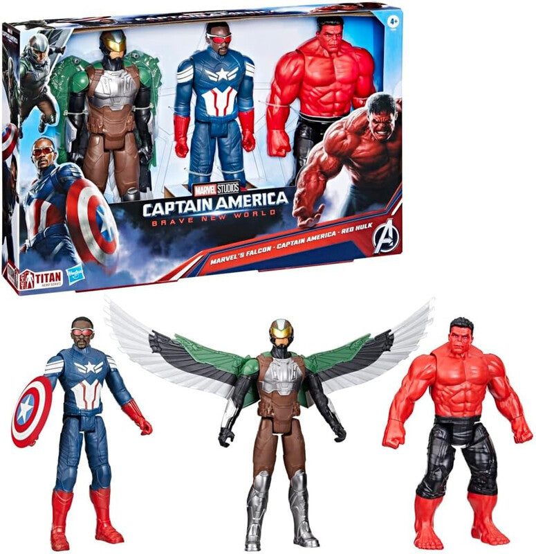Marvel Avengers Captain America 12 Inch Titan Action Figures 3 Pack MegaBDM