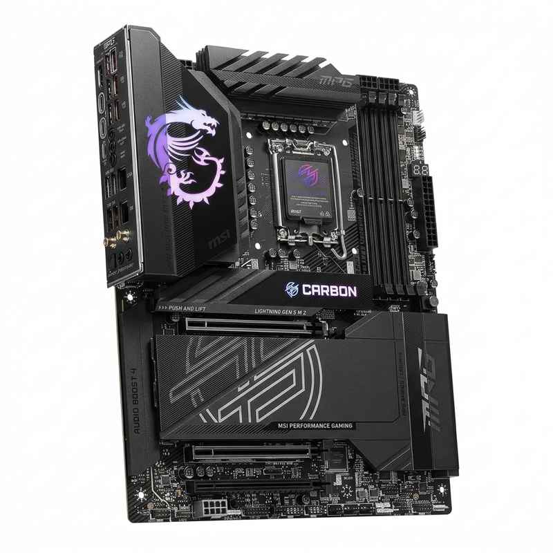 MSI MPG Z890 CARBON WIFI motherboard - LGA 1851, DDR5, ATX, Wi-Fi 7, Bluetooth 5.4 MegaBDM