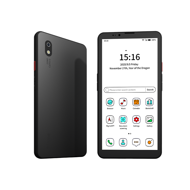 Bigme HiBreak Pro Color Display, 6.13'' E-Ink E-Book Reader, Android 14, 8GB+256GB, 5MP/20MP Camera, Eye-Friendly E-Paper Reader MegaBDM